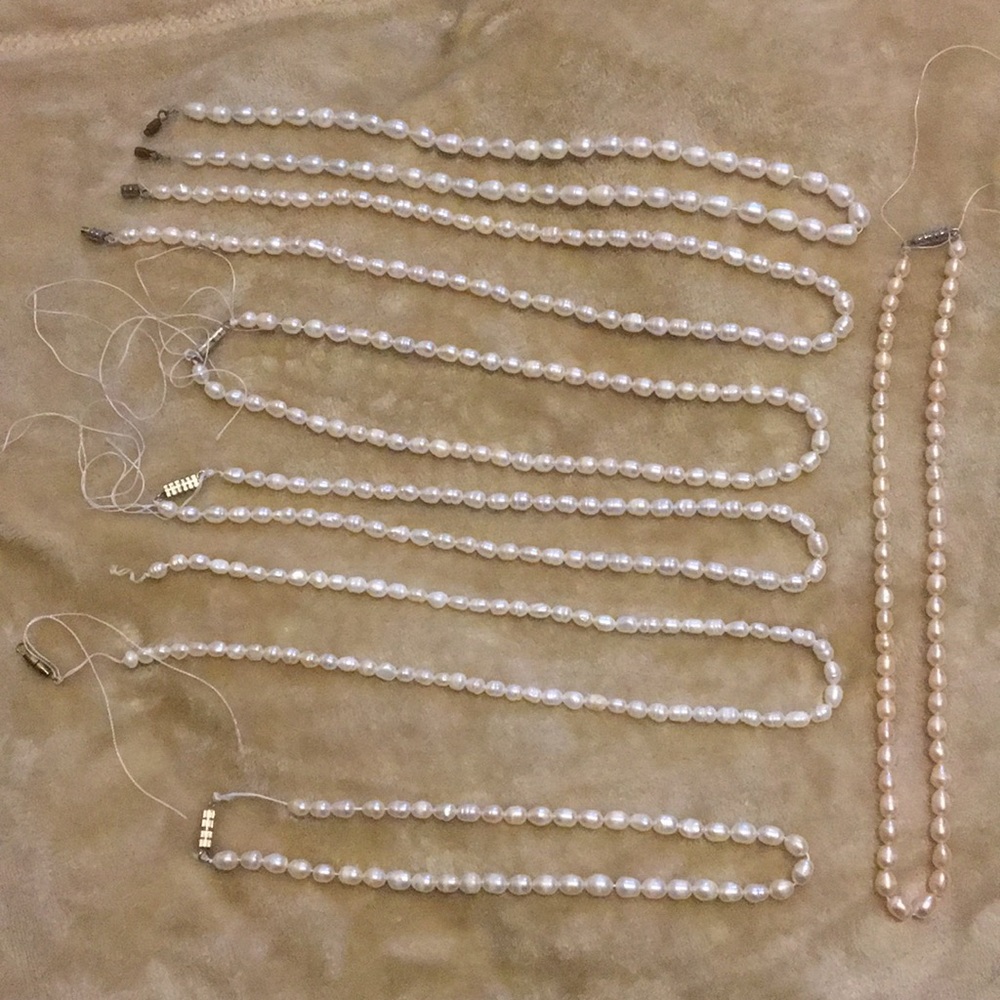 Real pearl necklaces